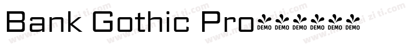 Bank Gothic Pro字体转换